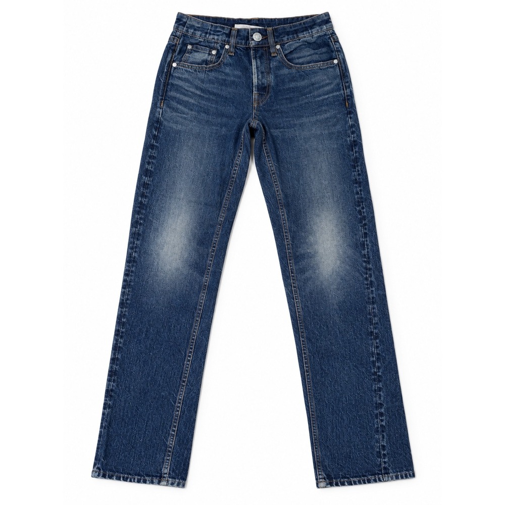 Rag & Bone Miramar Cotton Terry Faux Denim Pants Indigo XXS